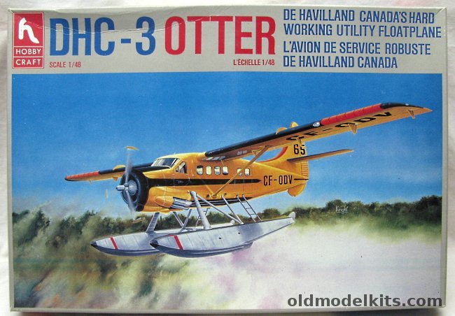 Hobby Craft 1/48 De Havilland DHC-3 Floatplane - SAC 4082 Command Wing USAF or Civil Ontario Ministry of Natural Resources, HC1655 plastic model kit